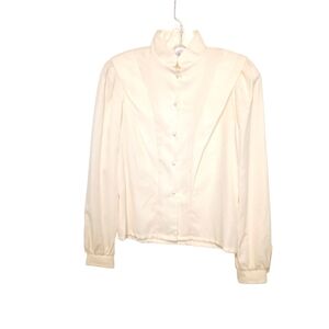 Wrangler - Vintage "80's" Elegant Cream Women's Blouse - Size 5